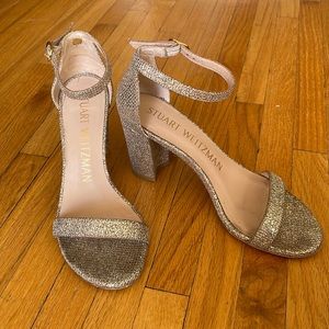 Stuart Weitzman Nearly Nude Block Heel Sandal